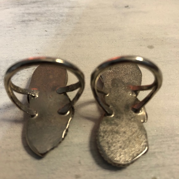 Two Abalone Shell vintage Rings - Picture 4 of 6